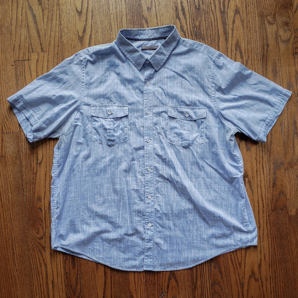 EUC Light Blue Short Sleeve Button Up